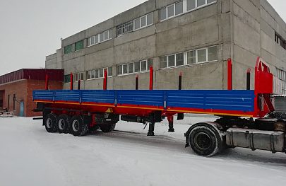 Трехосный бортовой полуприцеп ППБ37-13.006